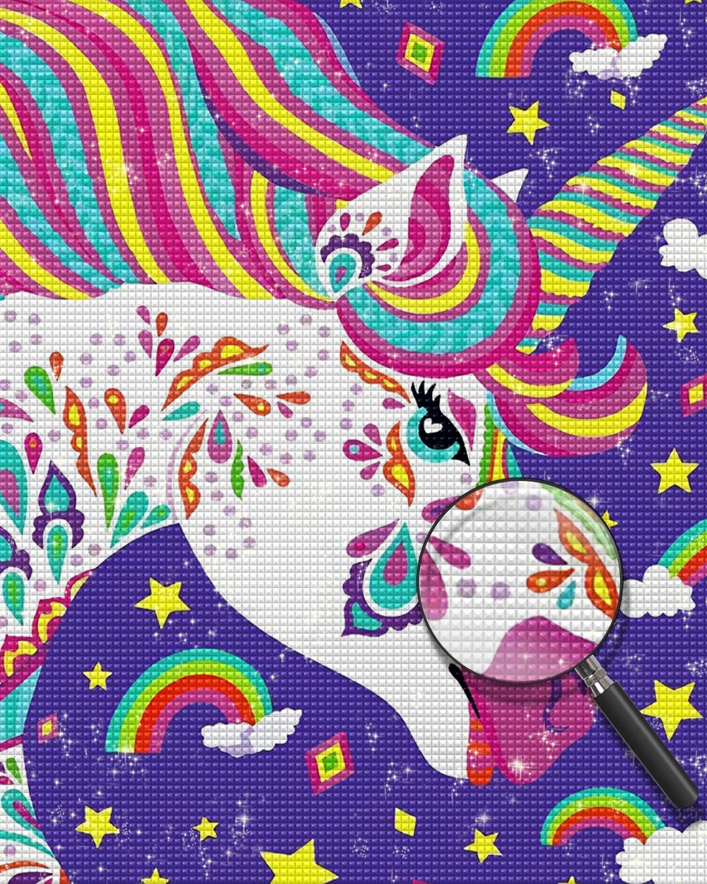 Cartoon Regenbogen Einhorn Diamond Painting