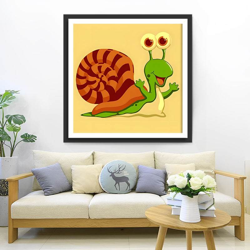 Cartoon Schnecke Diamond Painting