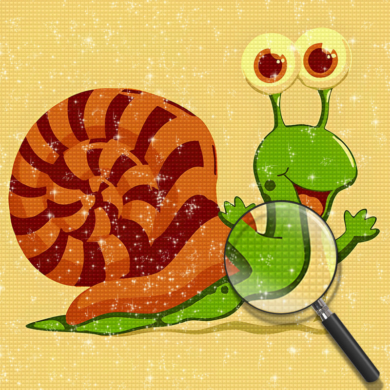 Cartoon Schnecke Diamond Painting