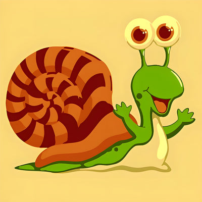 Cartoon Schnecke Diamond Painting