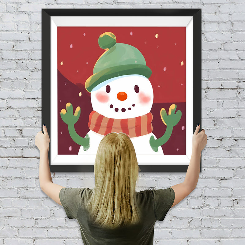 Cartoon Schneemann Diamond Painting