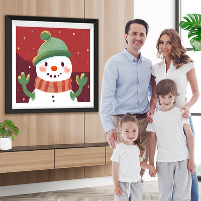 Cartoon Schneemann Diamond Painting