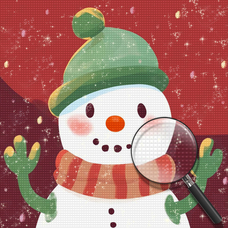 Cartoon Schneemann Diamond Painting