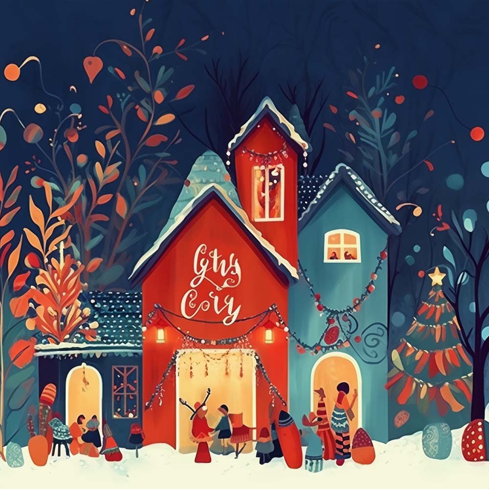 Cartoon Weihnachten Diamond Painting