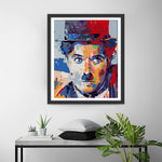 Charlie Chaplin im Popstil Diamond Painting