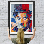 Charlie Chaplin im Popstil Diamond Painting