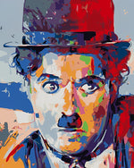 Charlie Chaplin im Popstil Diamond Painting