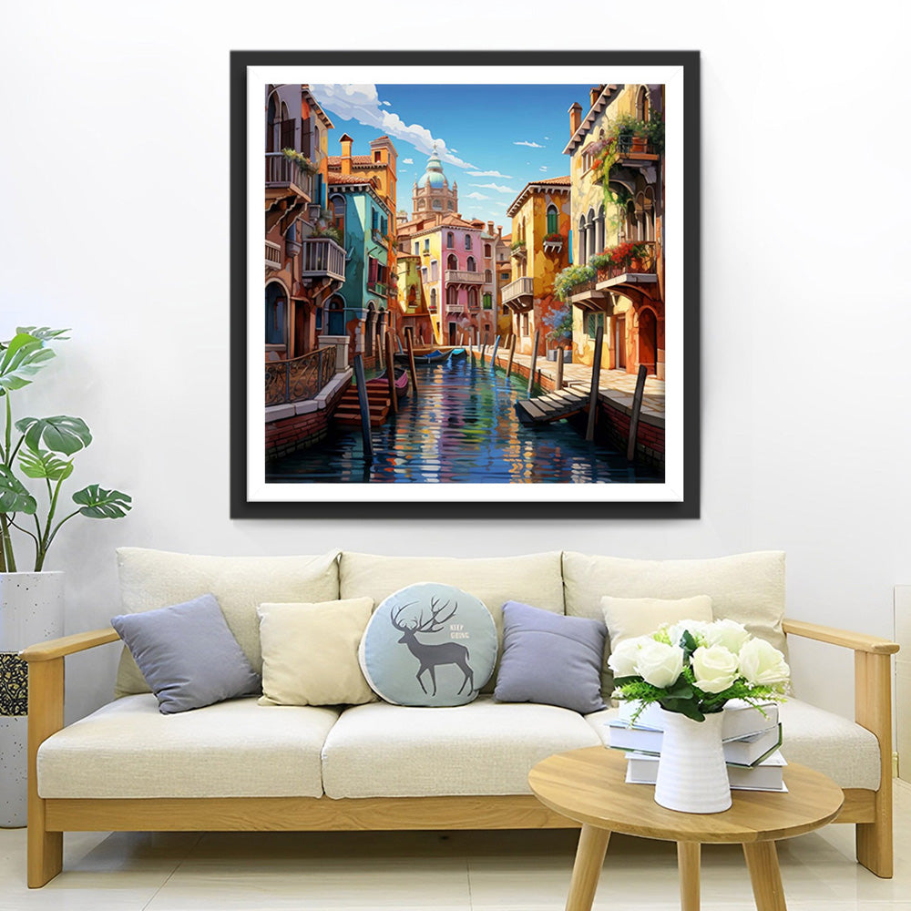 Charmante Architektur Diamond Painting