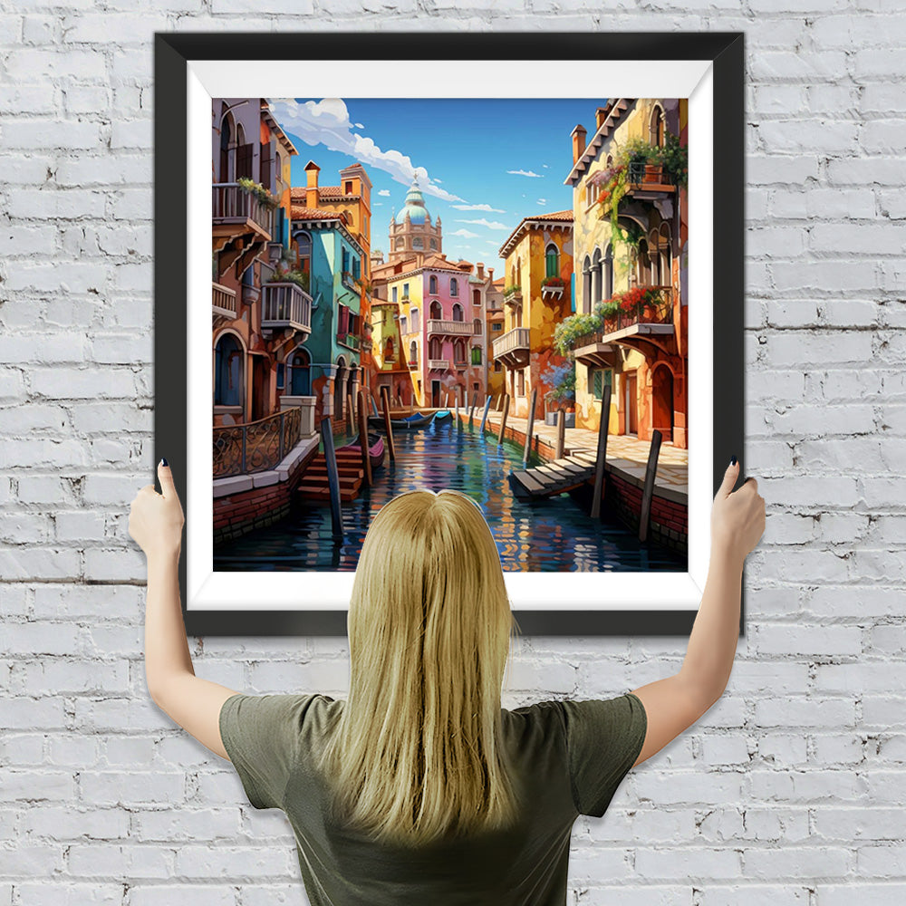 Charmante Architektur Diamond Painting