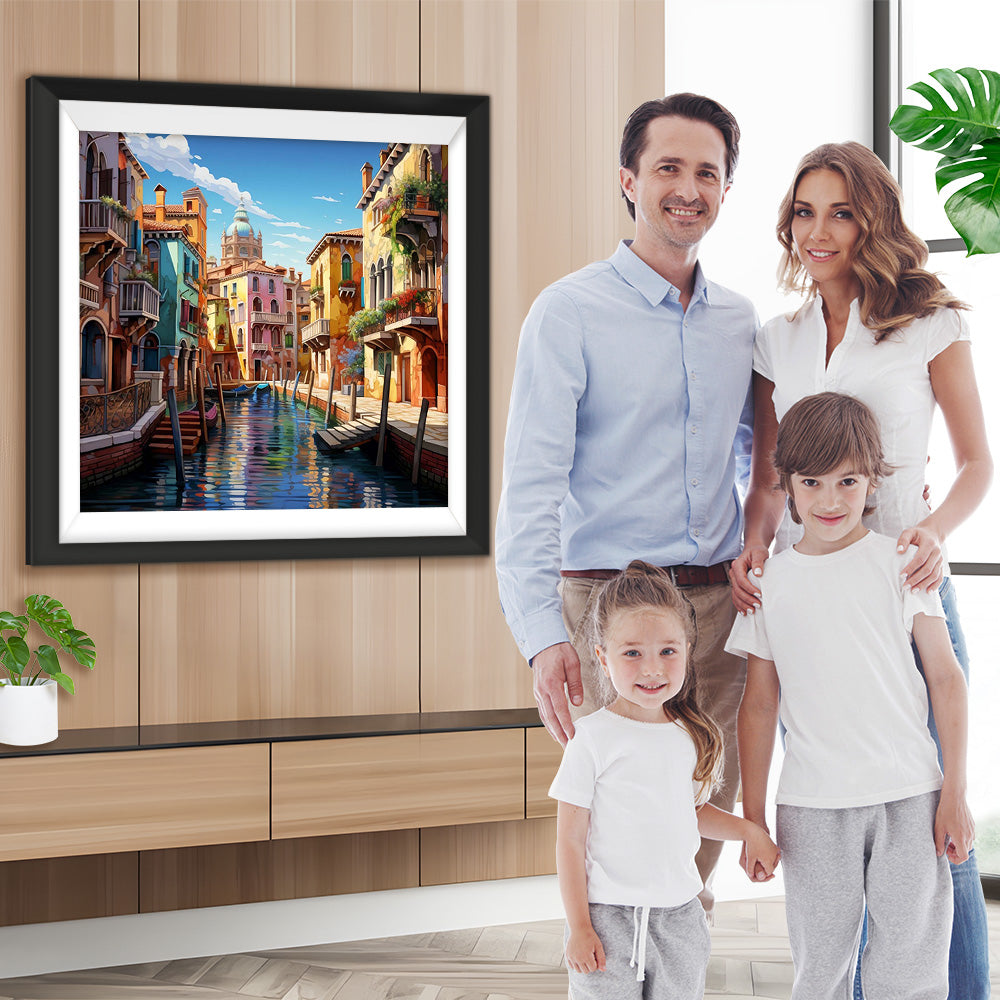 Charmante Architektur Diamond Painting