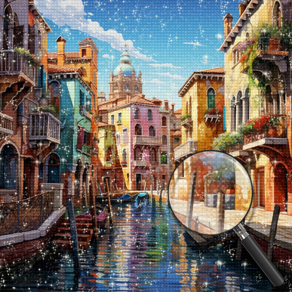 Charmante Architektur Diamond Painting