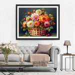 Chrysantheme im Korb Diamond Painting