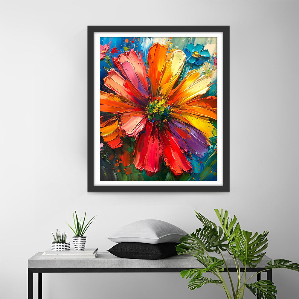 Chrysantheme im Stil der Ölmalerei Diamond Painting