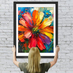 Chrysantheme im Stil der Ölmalerei Diamond Painting