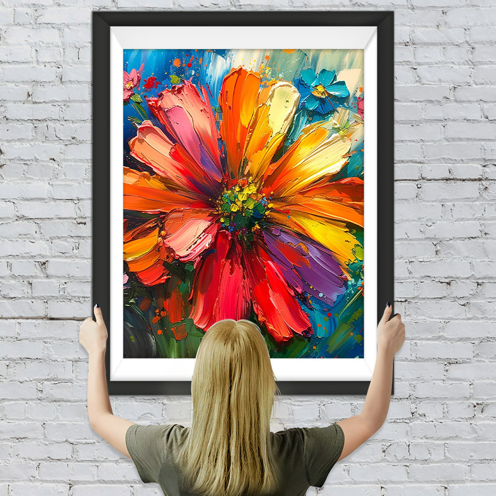 Chrysantheme im Stil der Ölmalerei Diamond Painting