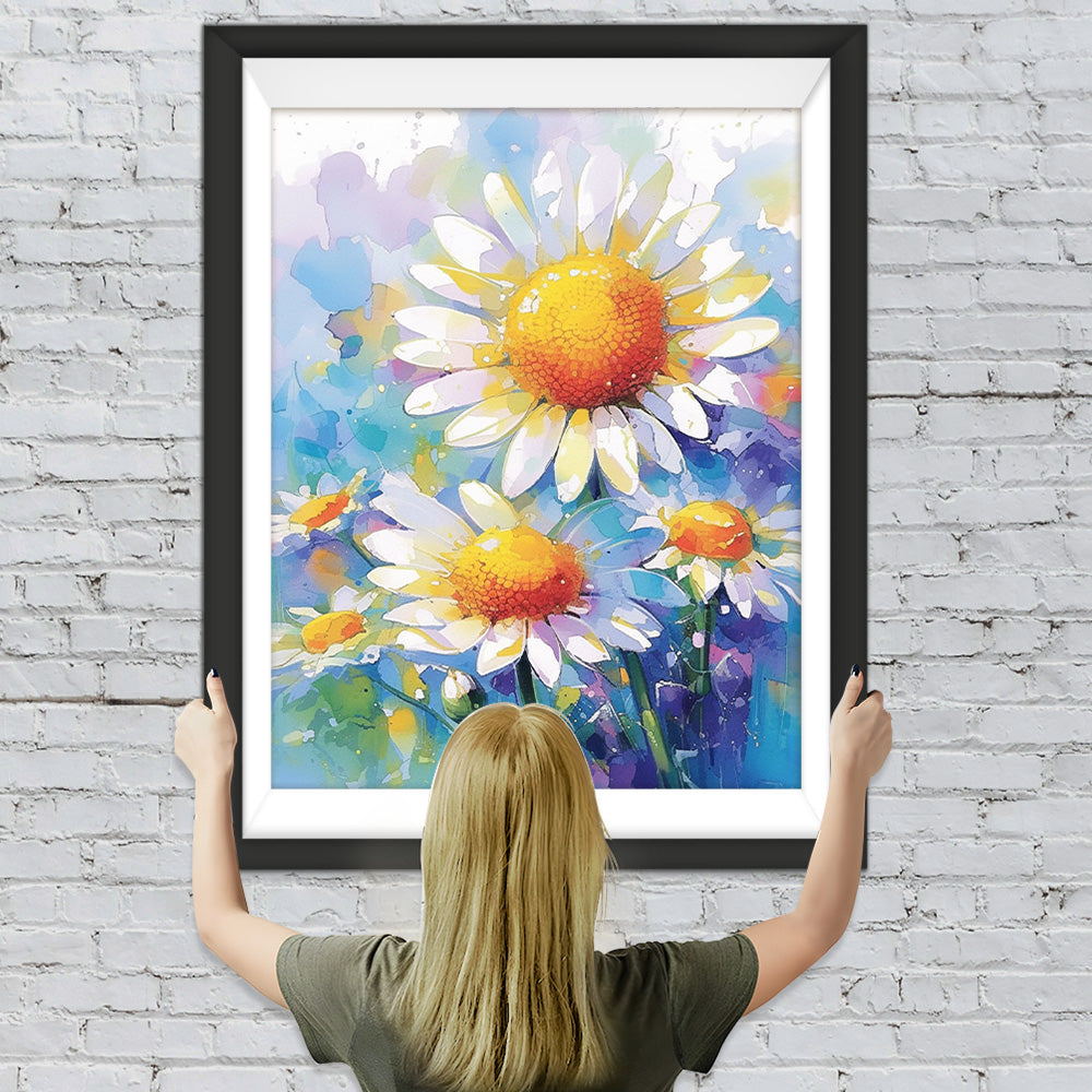 Chrysantheme im Stil der Ölmalerei Diamond Painting