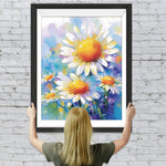 Chrysantheme im Stil der Ölmalerei Diamond Painting