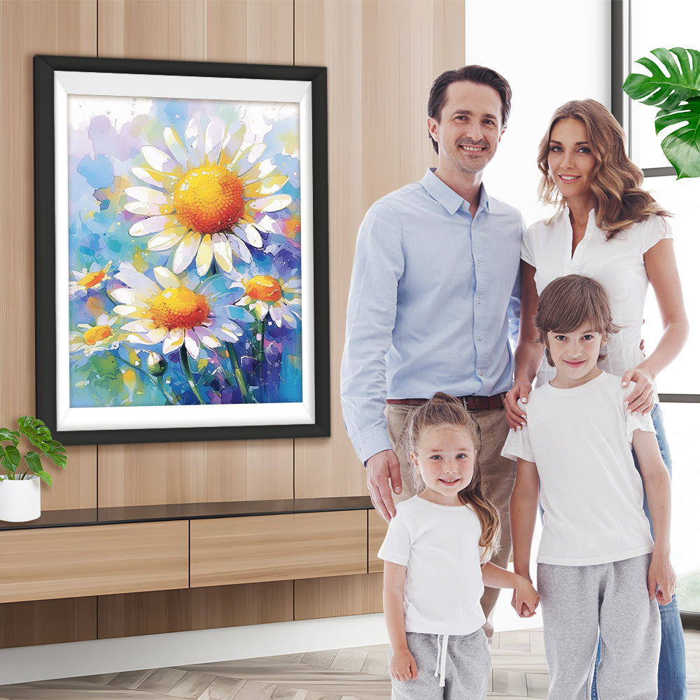 Chrysantheme im Stil der Ölmalerei Diamond Painting