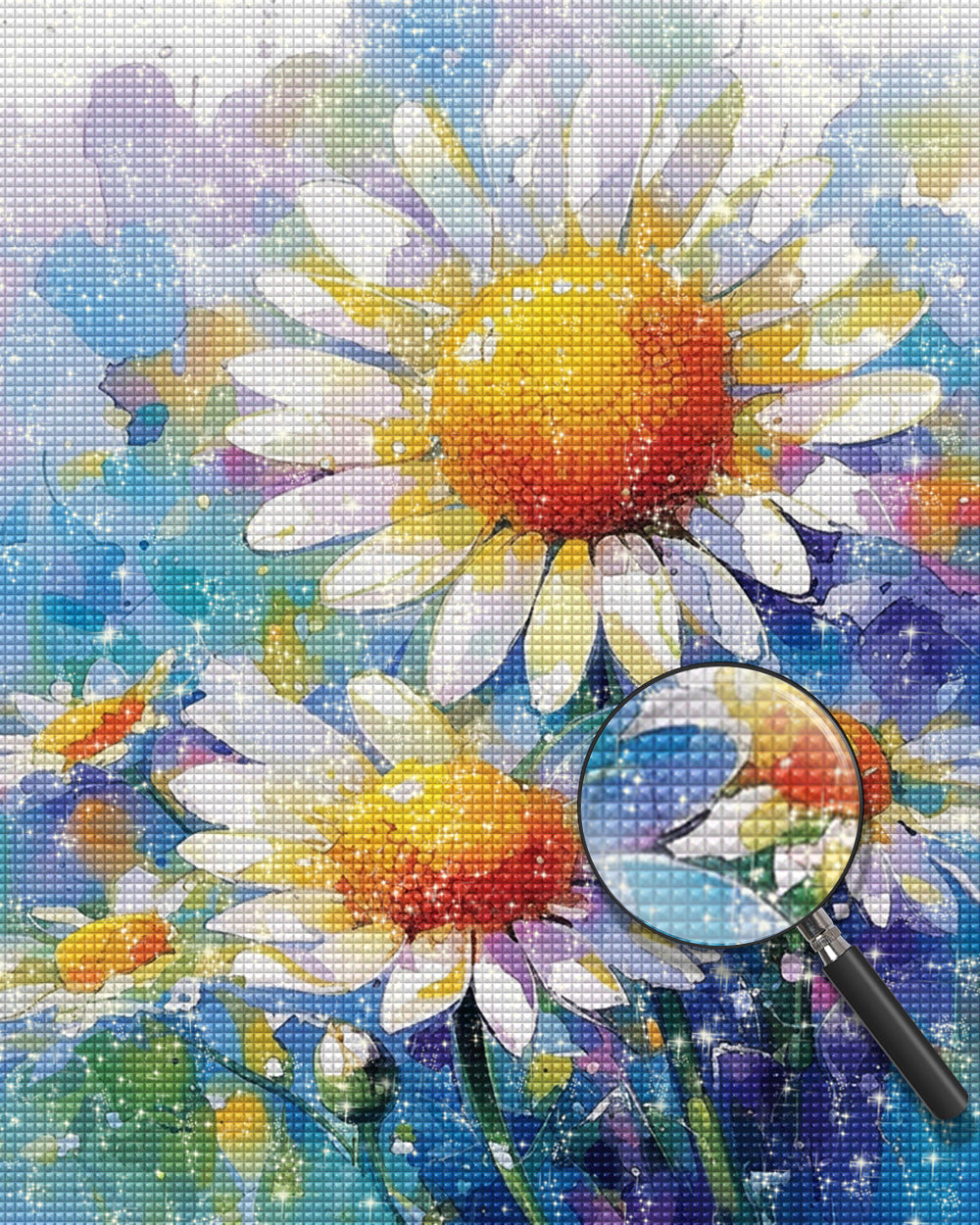 Chrysantheme im Stil der Ölmalerei Diamond Painting