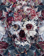 Chrysantheme Schädel Diamond Painting