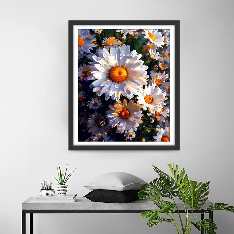Chrysanthemen im Stil der Ölmalerei Diamond Painting