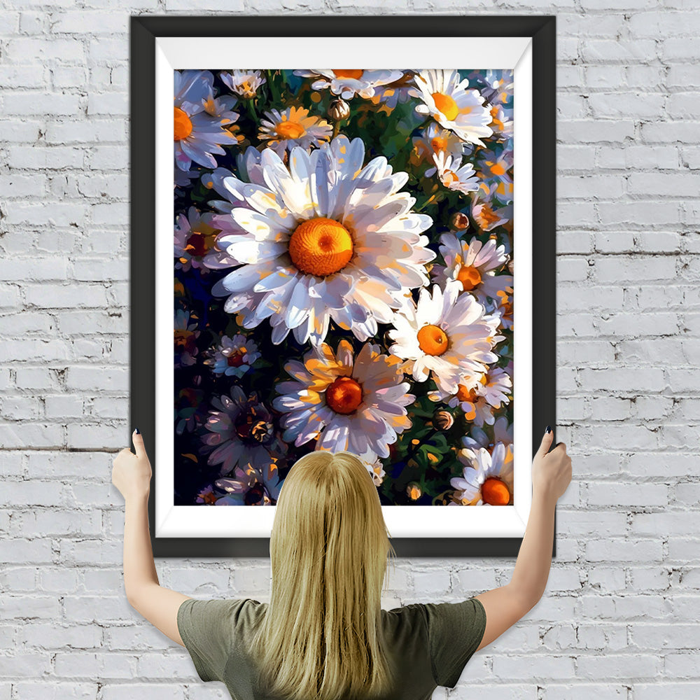 Chrysanthemen im Stil der Ölmalerei Diamond Painting