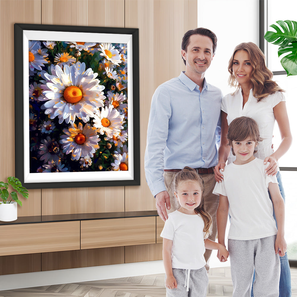 Chrysanthemen im Stil der Ölmalerei Diamond Painting