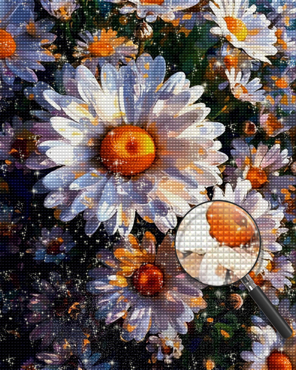 Chrysanthemen im Stil der Ölmalerei Diamond Painting