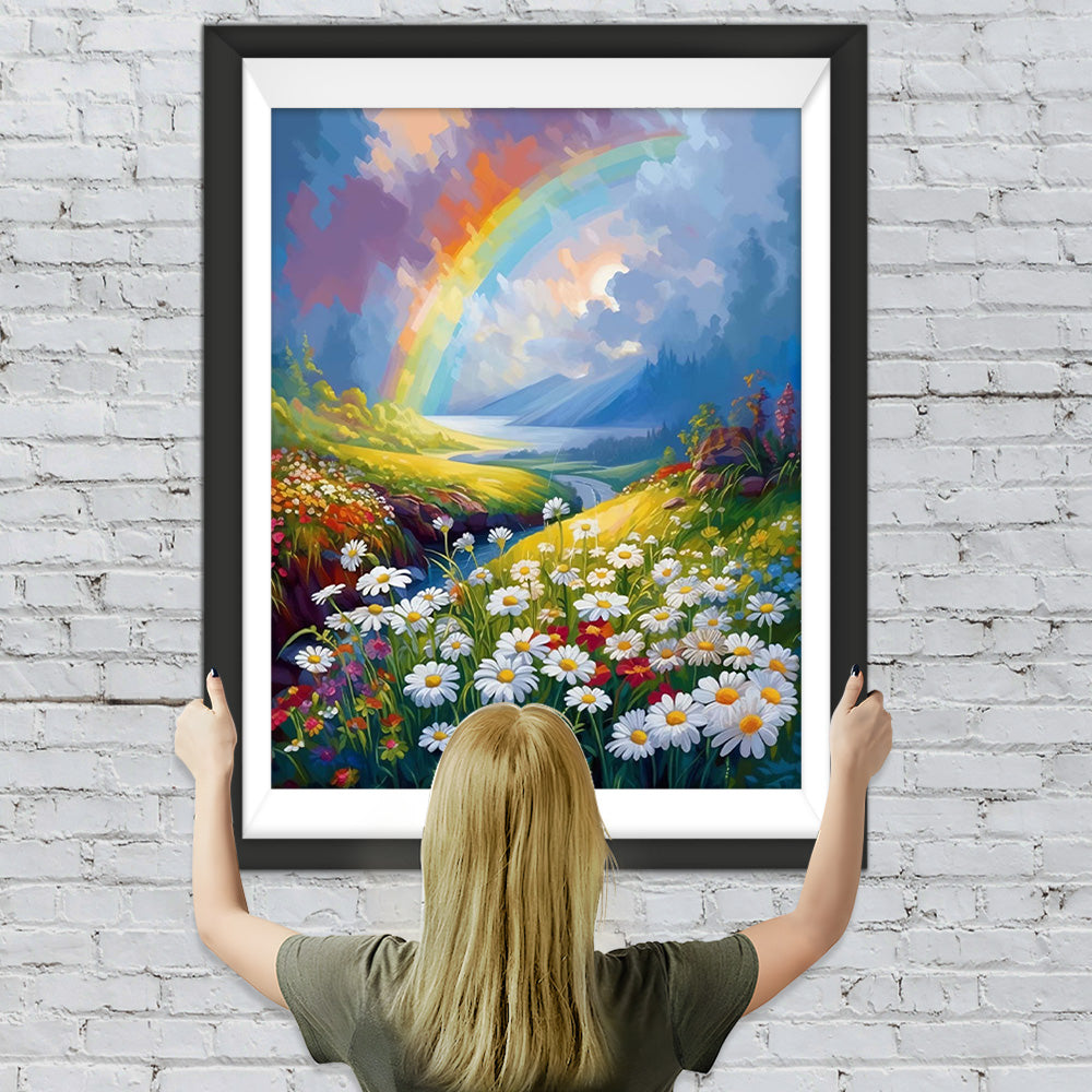 Chrysanthemums and Rainbow Diamond Painting