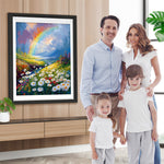 Chrysanthemums and Rainbow Diamond Painting