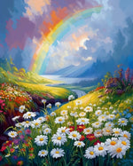 Chrysanthemums and Rainbow Diamond Painting