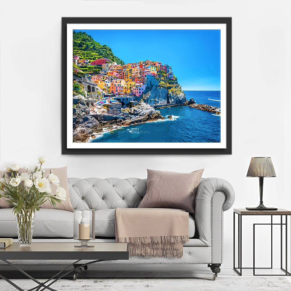 Cinque Terre in Italien Diamond Painting