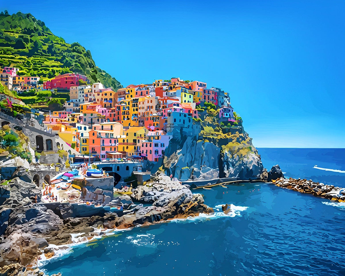 Cinque Terre in Italien Diamond Painting