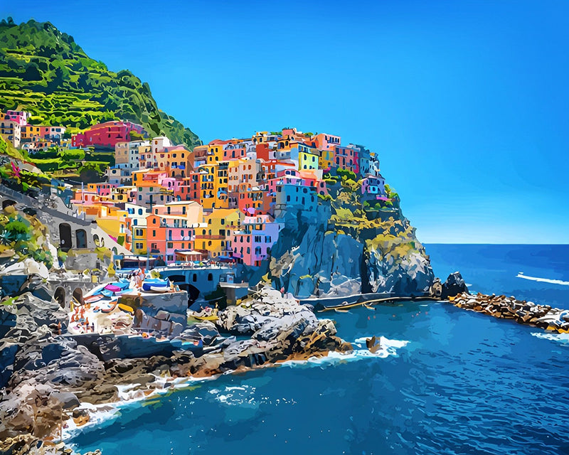 Cinque Terre in Italien Diamond Painting