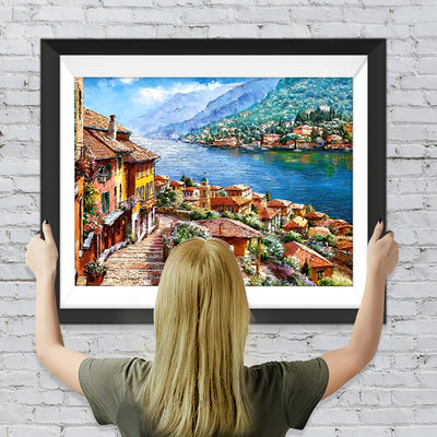 Comer See in Italien Diamond Painting