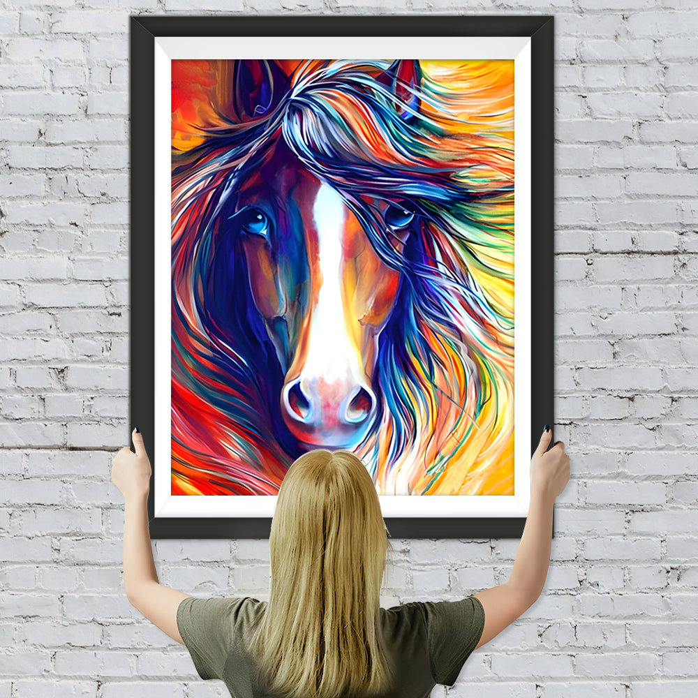 Cool Colorful Horse Diamond Painting