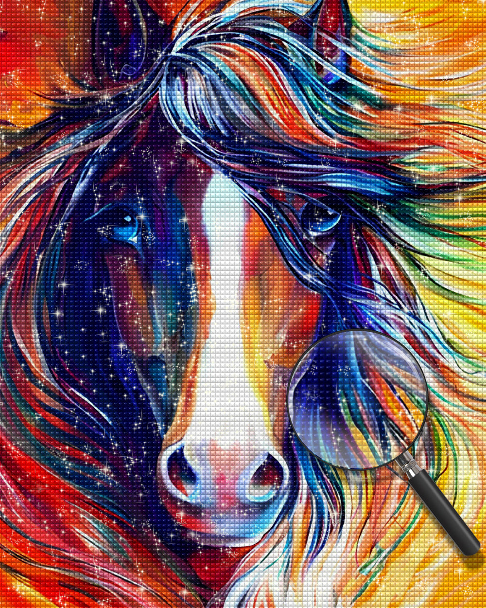 Cool Colorful Horse Diamond Painting