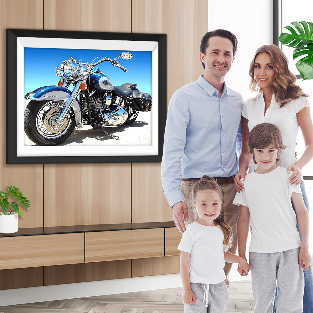 Cooles Motorrad Diamond Painting
