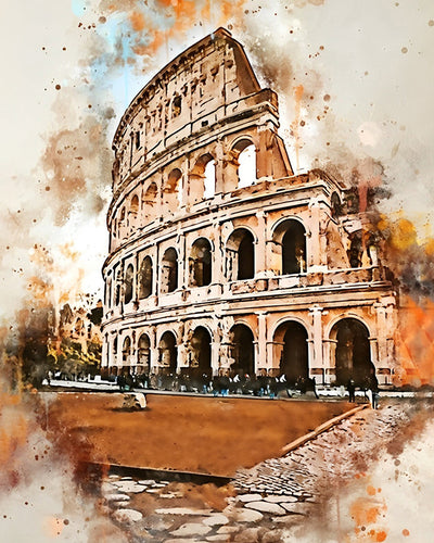 Das antike römische Kolosseum Diamond Painting