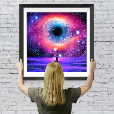 Das Auge des Universums und Meditation Diamond Painting