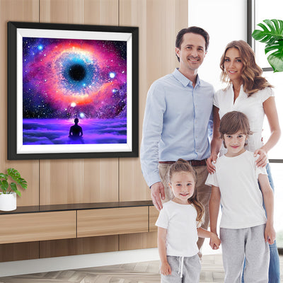 Das Auge des Universums und Meditation Diamond Painting