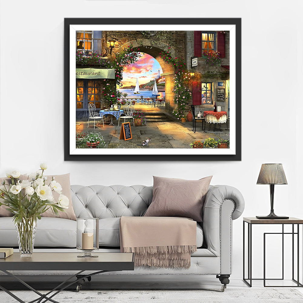 Das europäische Restaurant Diamond Painting