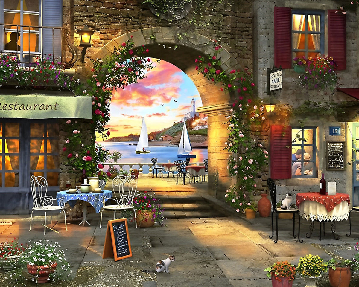 Das europäische Restaurant Diamond Painting