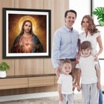 Das glühende Herz Jesu Diamond Painting