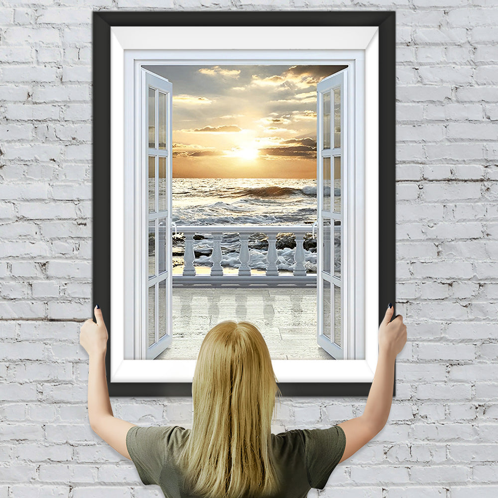 Das Meer vor dem Fenster Diamond Painting
