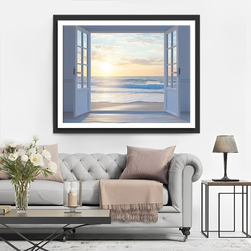 Das Meer vor dem Fenster Diamond Painting