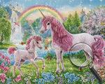 Das Regenbogenparadies der Einhörner Diamond Painting