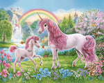 Das Regenbogenparadies der Einhörner Diamond Painting