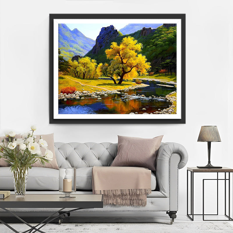 Das Tal im Herbst Diamond Painting