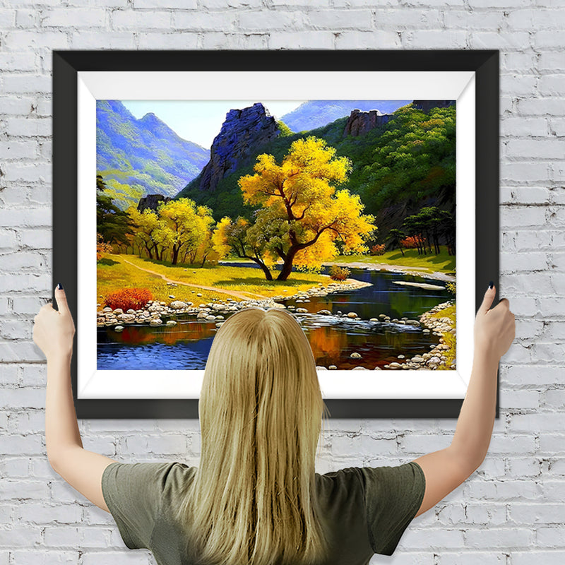 Das Tal im Herbst Diamond Painting